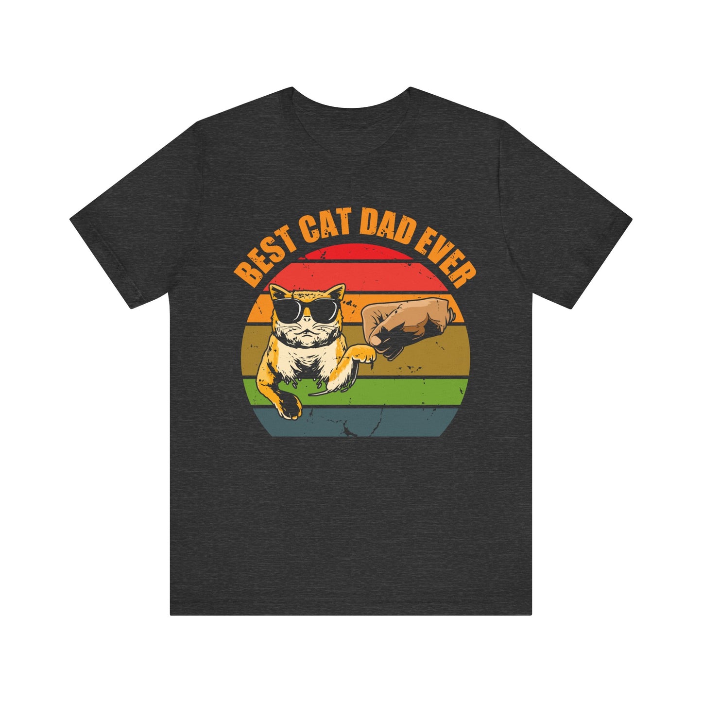 Best Cat Dad Ever T-Shirt – Funny Cat Lover Gift for Men – Cool Cat Dad Tee for Father’s Day or Birthday