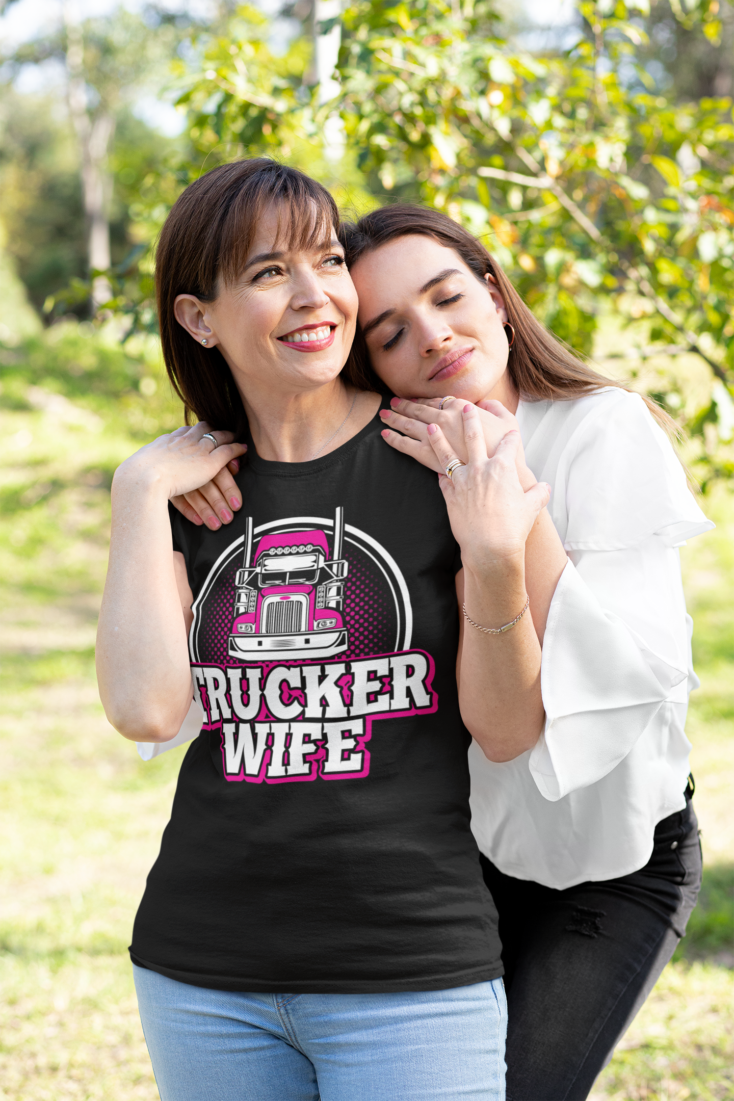 Trucker Wife Tee – Funny Trucker Wife Gift Shirt for Proud Truck Driver Partners | Casual Everyday Comfort Top