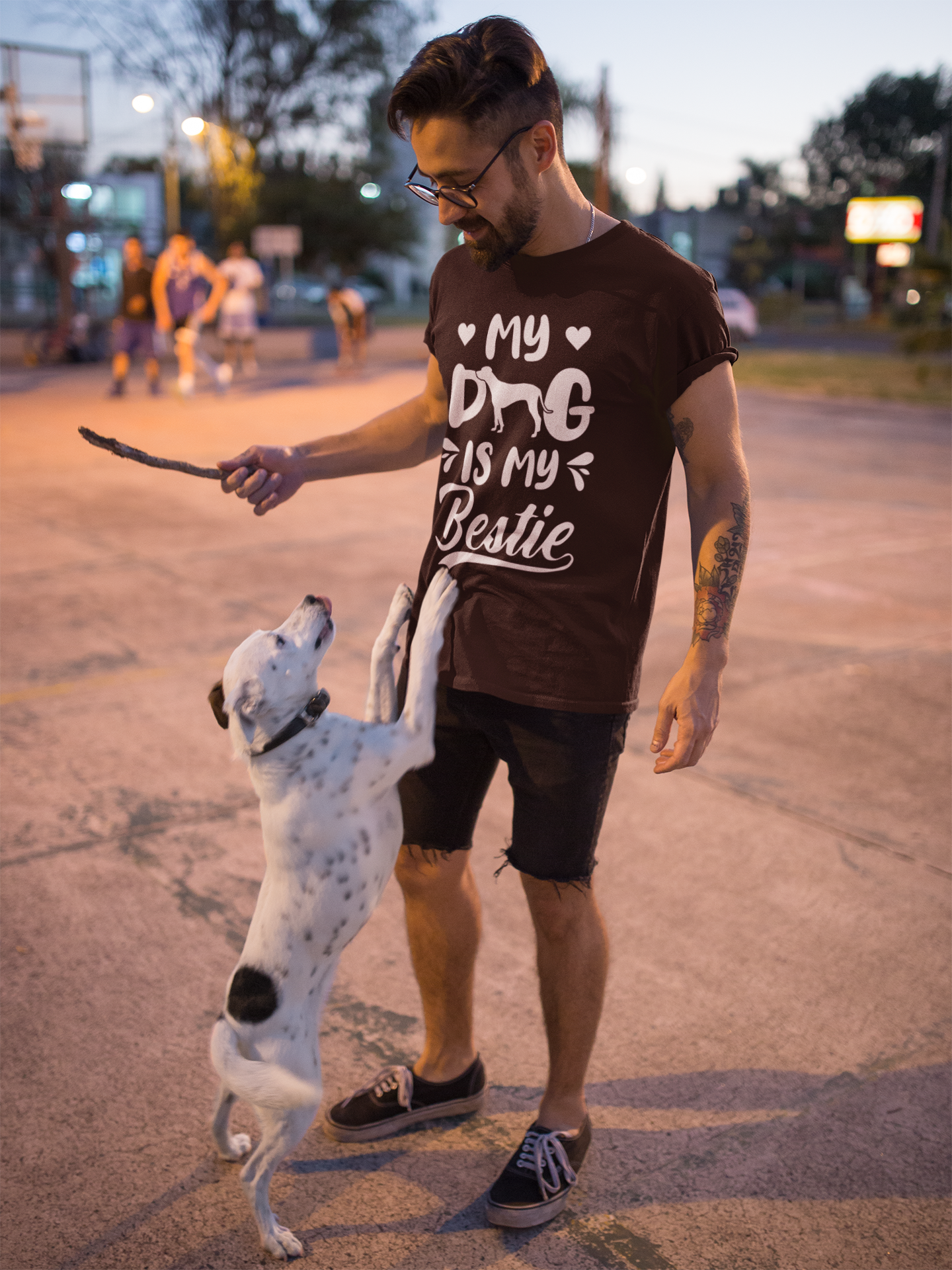 My Dog Is My Bestie T-Shirt – Cute Dog Lover Gift – Pet Owner Tee for Women & Men – Unisex Shirt