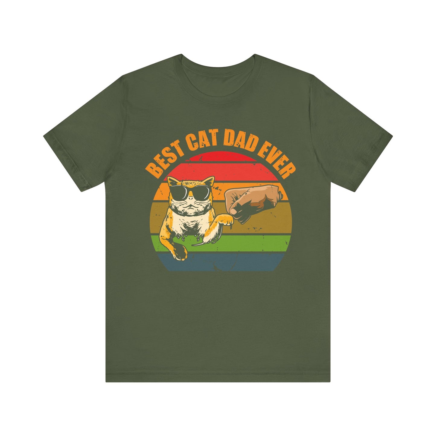 Best Cat Dad Ever T-Shirt – Funny Cat Lover Gift for Men – Cool Cat Dad Tee for Father’s Day or Birthday
