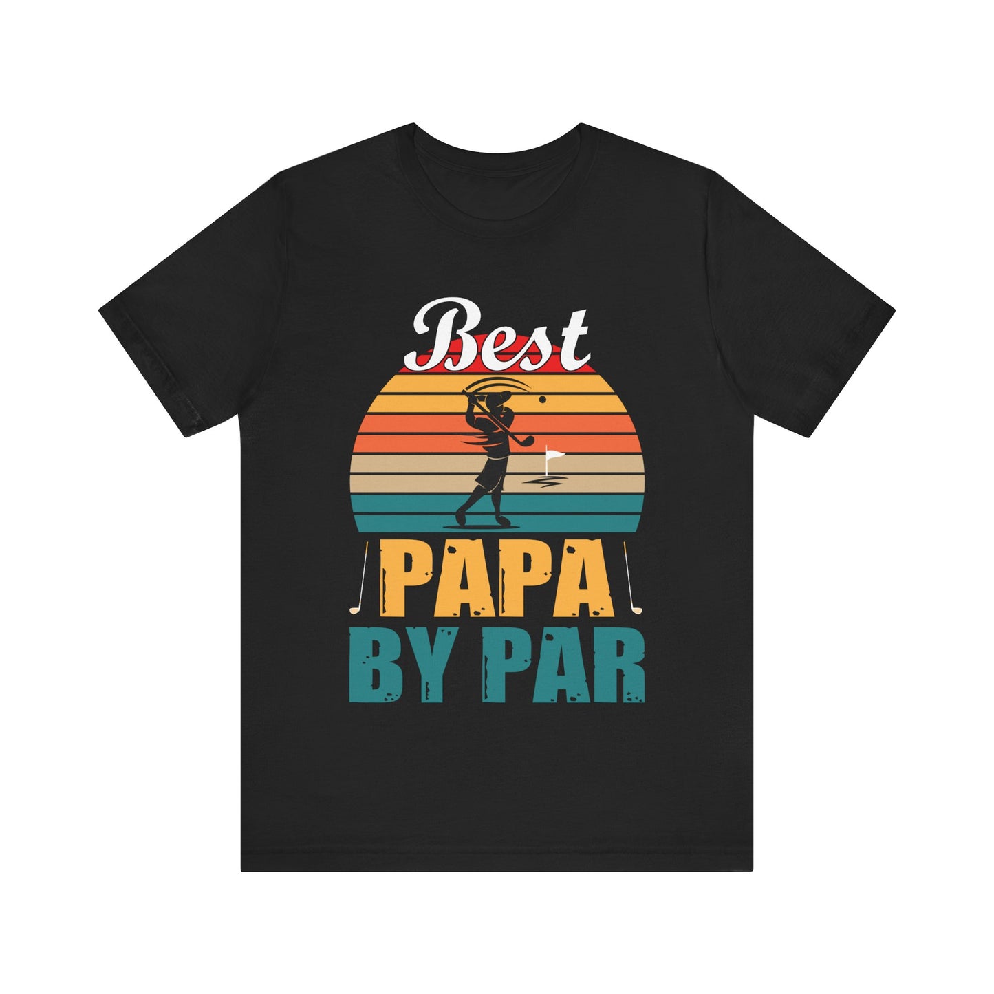 Best Papa By Par Golf T-Shirt – Funny Grandpa Golf Gift – Tee for Papa – Father’s Day, Birthday or Retirement Gift Idea