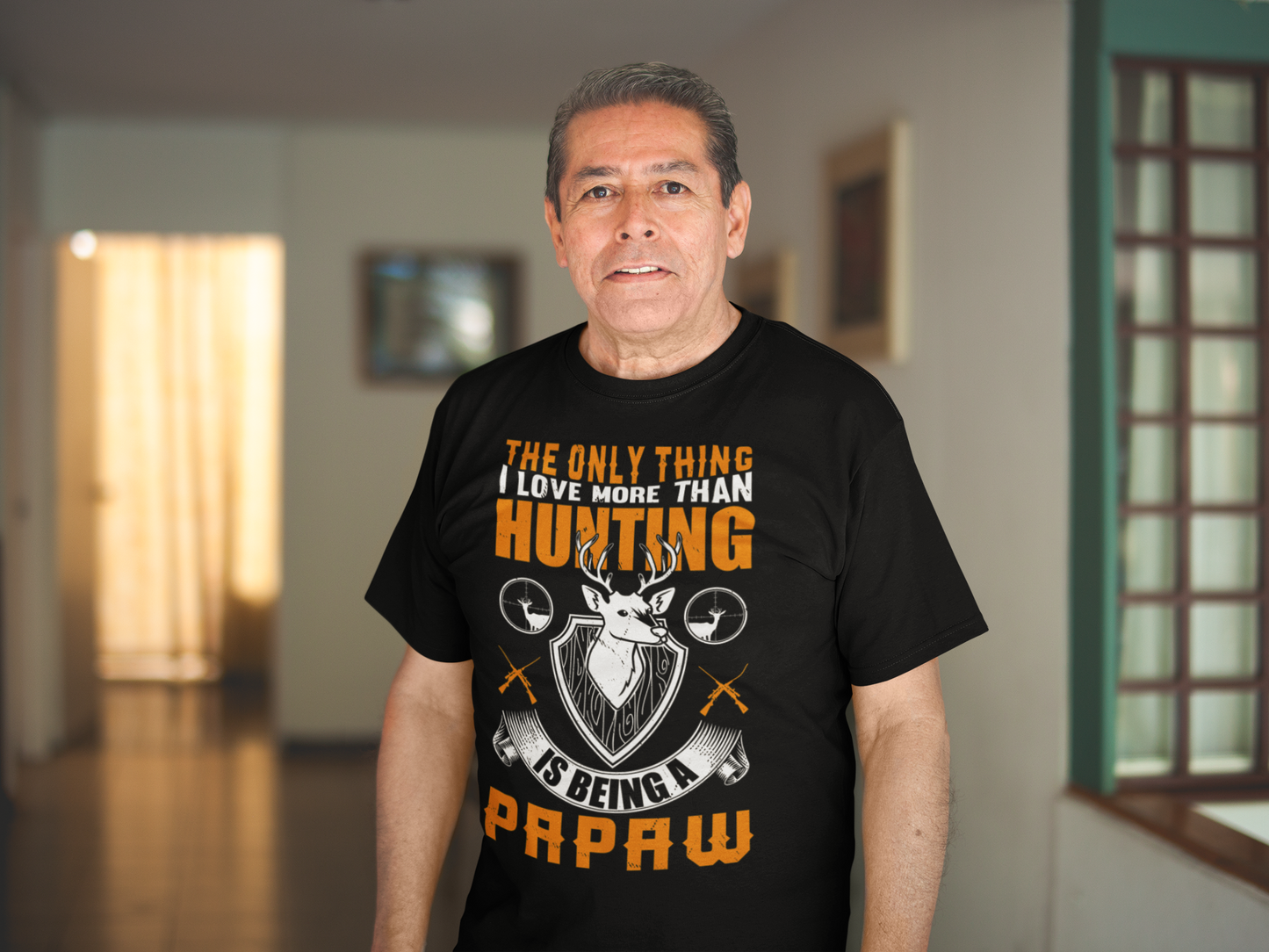 The Only Thing I Love More Than Hunting Is Being a Paw Paw T-Shirt – Funny Hunting Grandpa Shirt – Gift for Outdoorsmen & Grandfathers
