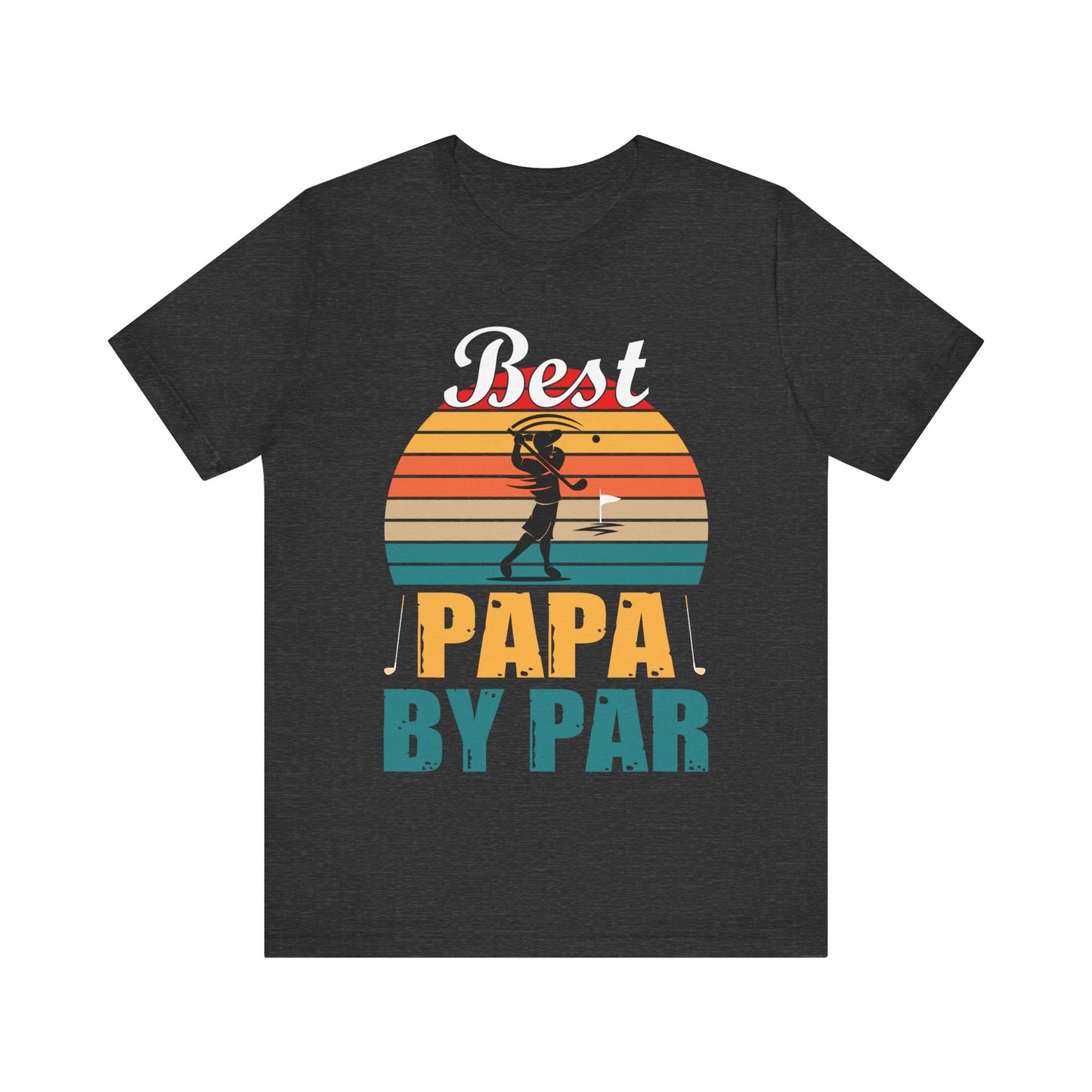 Best Papa By Par Golf T-Shirt – Funny Grandpa Golf Gift – Tee for Papa – Father’s Day, Birthday or Retirement Gift Idea
